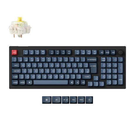 Colección de diseño ISO de teclado mecánico personalizado inalámbrico Keychron V5 Max QMK