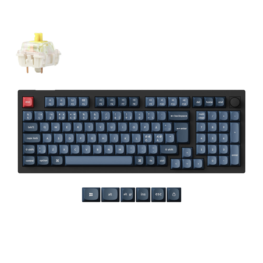 Keychron V5 Max QMK Wireless Custom Mechanical Keyboard ISO Layout Collection