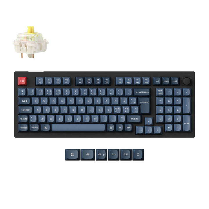 Teclado Mecánico Personalizado Inalámbrico QMK Keychron V5 Max Colección de Distribución ISO