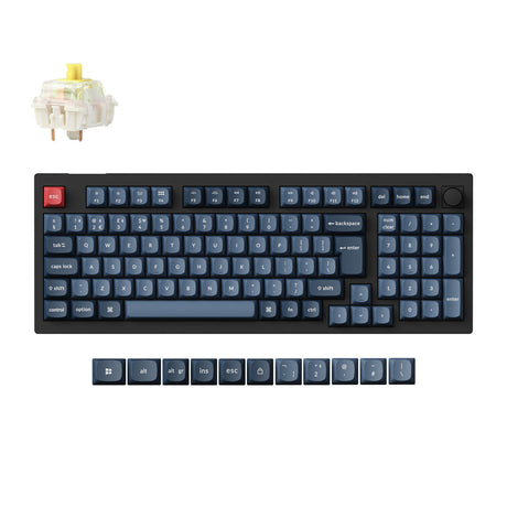 Colección de diseño ISO de teclado mecánico personalizado inalámbrico Keychron V5 Max QMK