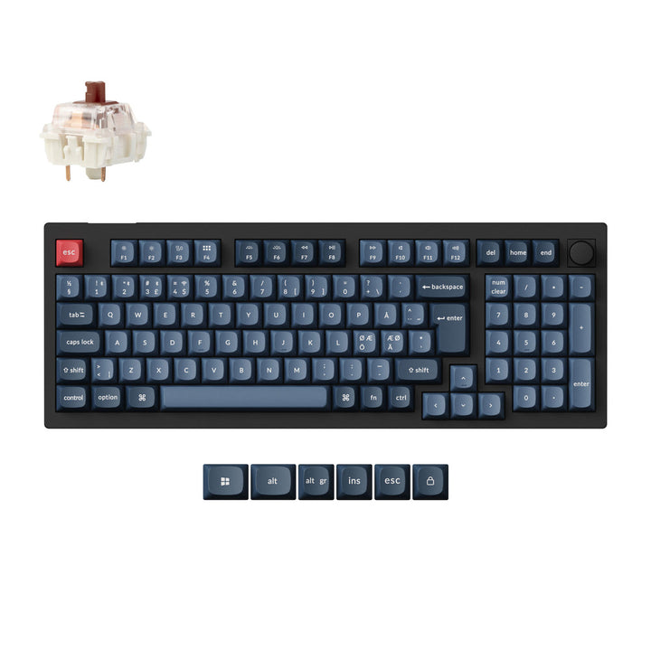 Teclado Mecánico Personalizado Inalámbrico QMK Keychron V5 Max Colección de Distribución ISO