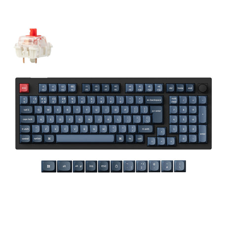 Colección de diseño ISO de teclado mecánico personalizado inalámbrico Keychron V5 Max QMK