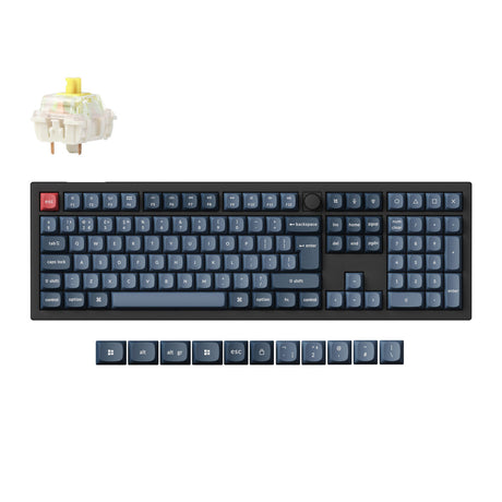 Colección de diseño ISO de teclado mecánico personalizado inalámbrico Keychron V6 Max QMK