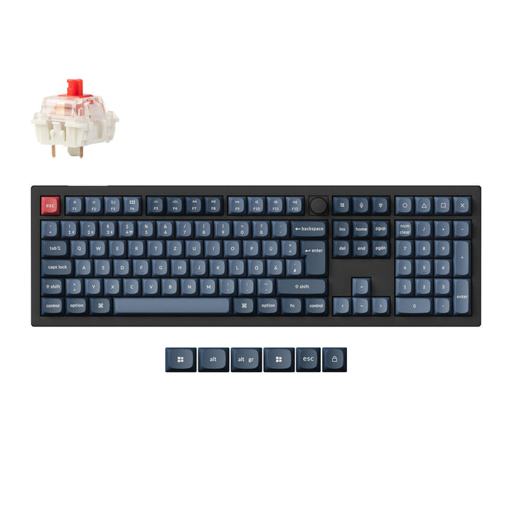 Teclado Mecánico Personalizado Inalámbrico QMK Keychron V6 Max Colección de Distribución ISO