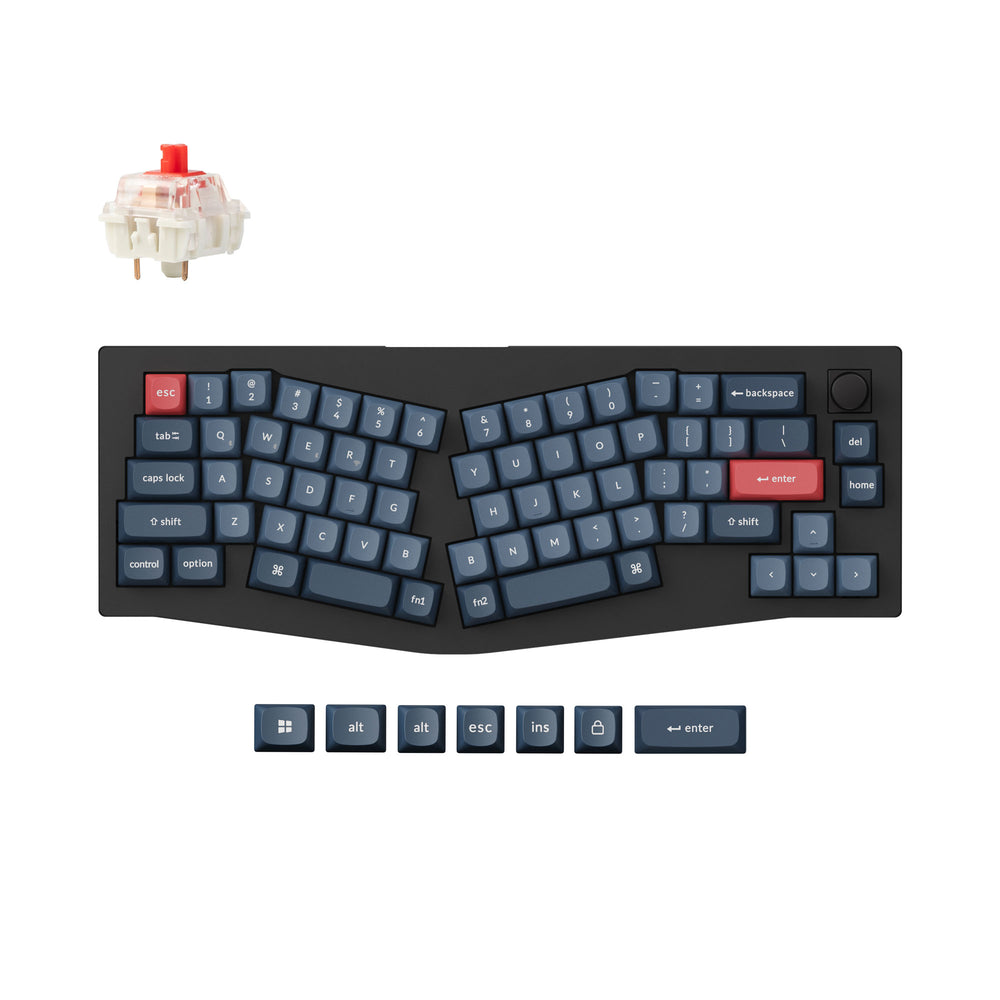 Keychron V8 Max (diseño Alice) Teclado mecánico personalizado QMK (diseño ANSI de EE. UU.)