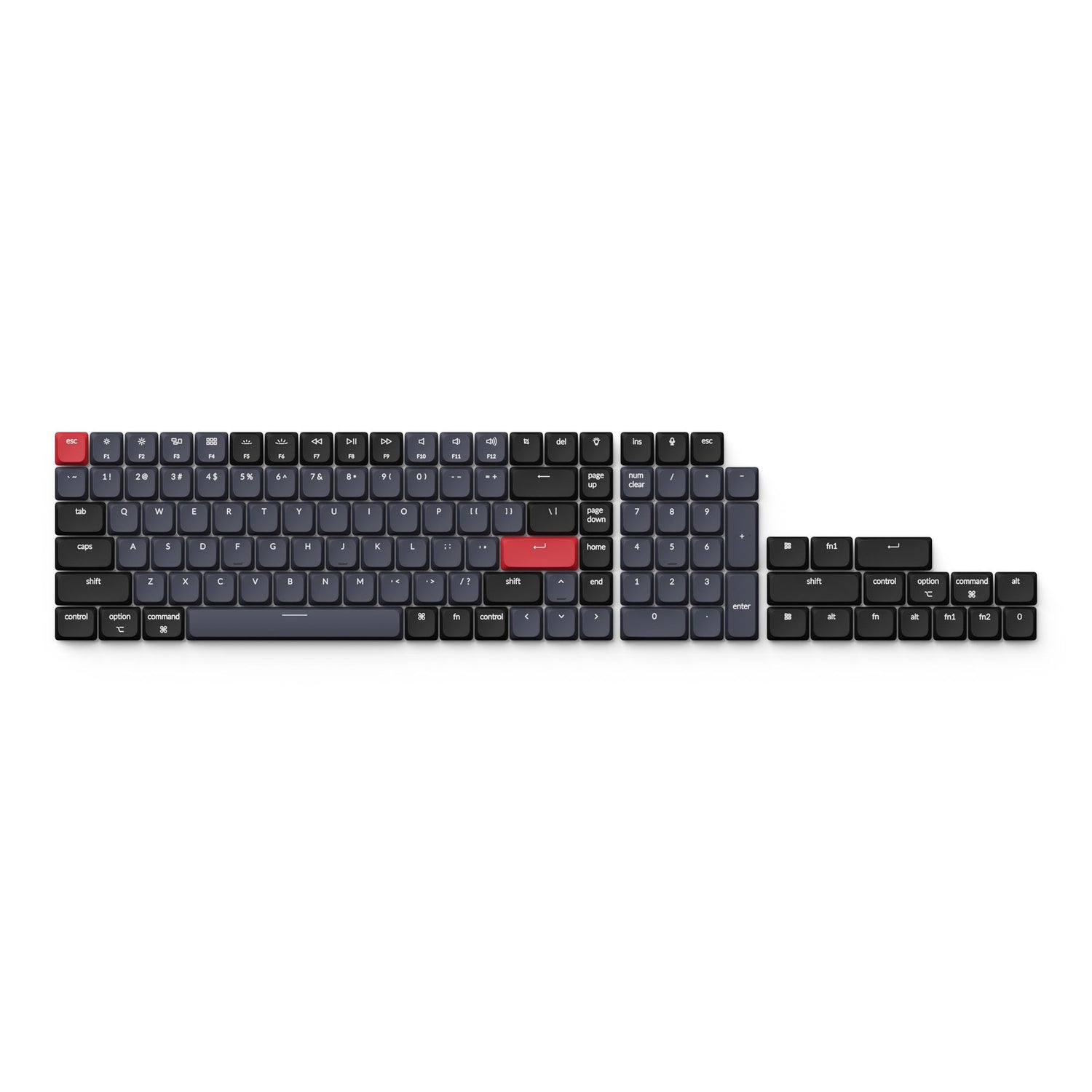 Juego completo de teclas LSA de ABS de perfil bajo