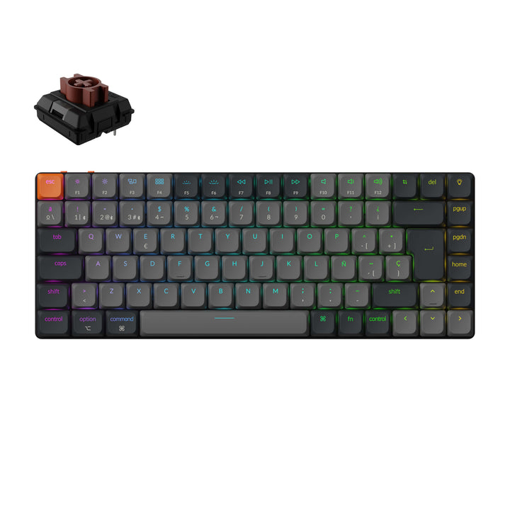 Teclado Mecánico Inalámbrico Keychron K3 QMK (Distribución ISO) - Version 3
