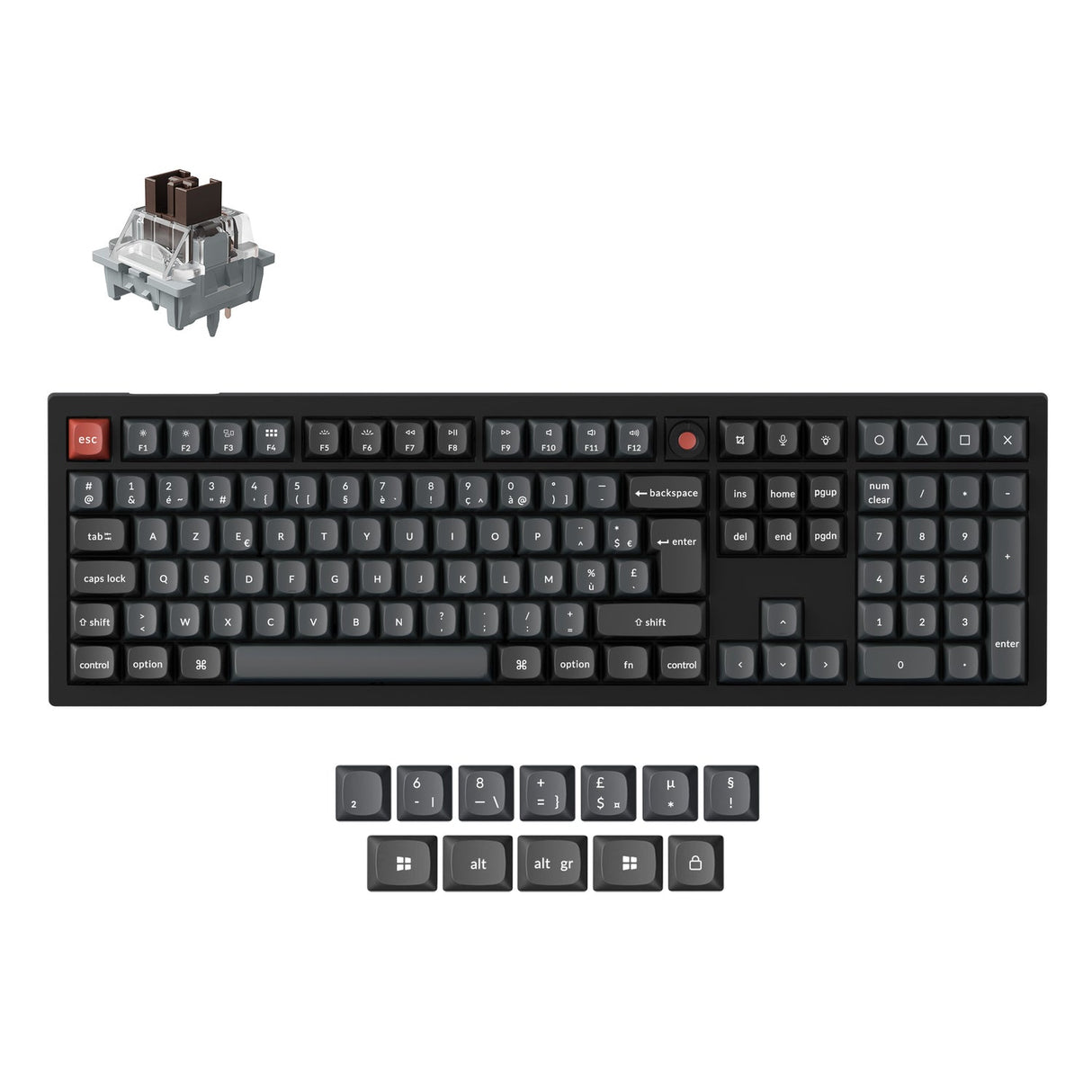 Teclado Mecánico Personalizado por Cable Keychron V6 8K QMK - Colección Distribución ISO