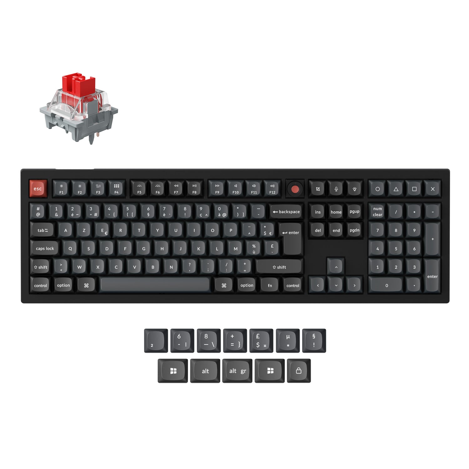 Teclado Mecánico Personalizado por Cable Keychron V6 8K QMK - Colección Distribución ISO