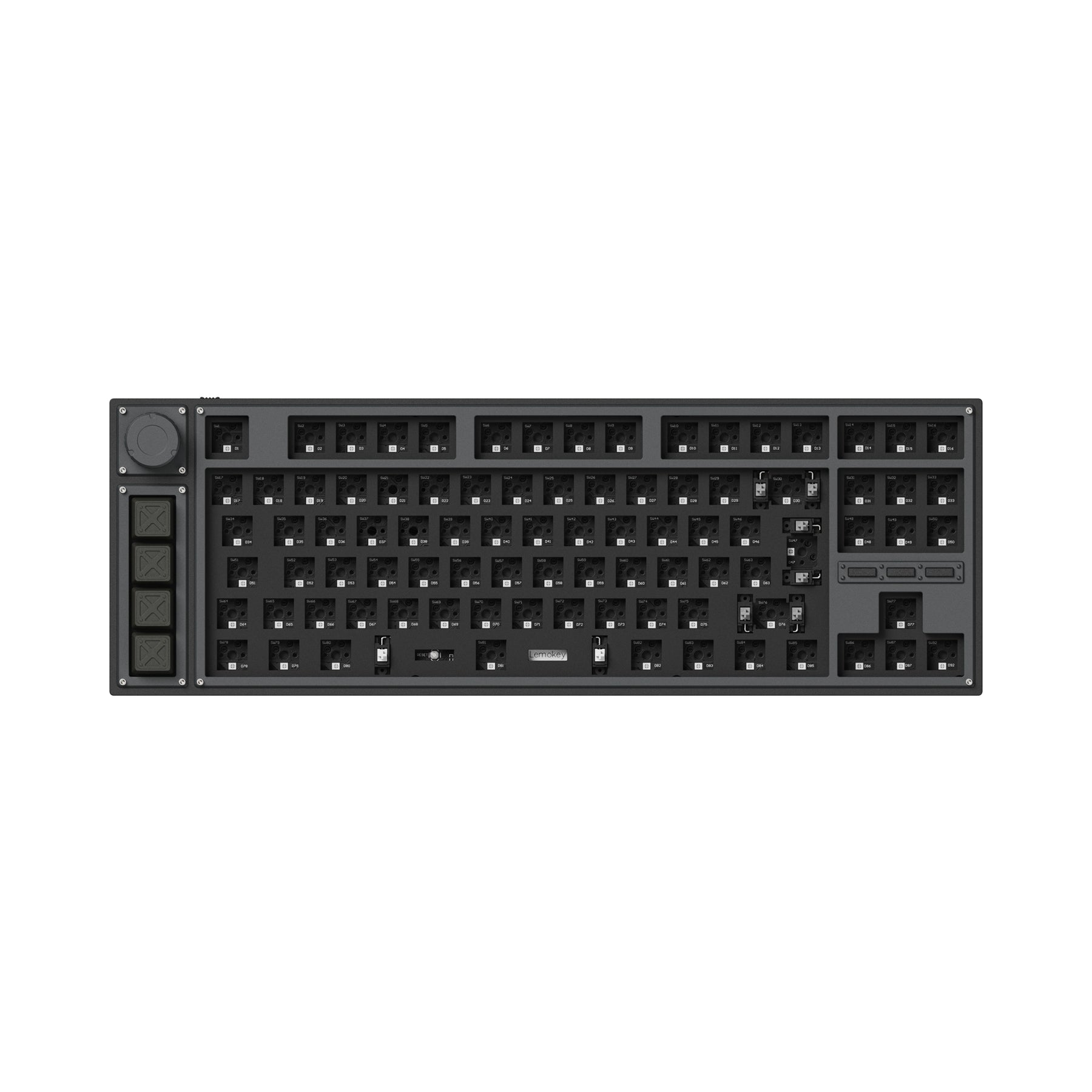 Lemokey L3 QMK/VIA Wireless Custom Mechanical Keyboard (US ANSI Keyboard)