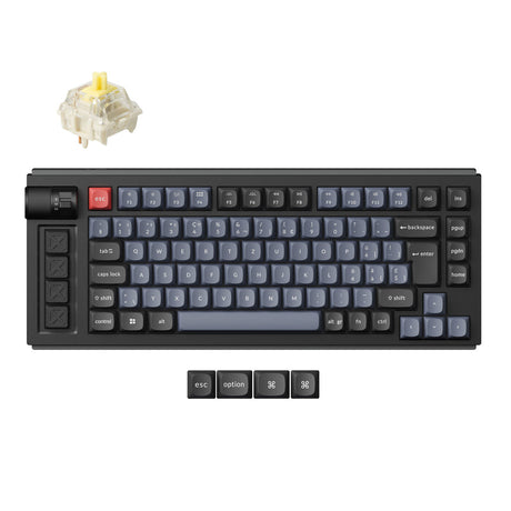 Colección de diseño ISO de teclado mecánico personalizado inalámbrico Lemokey L1 QMK