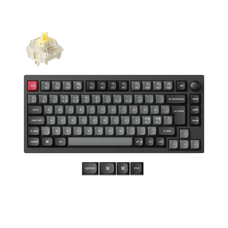 Colección de diseño ISO de teclado mecánico personalizado inalámbrico Lemokey P1 QMK