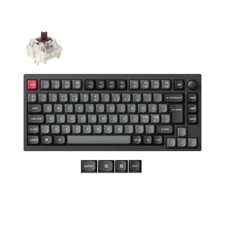 Colección de diseño ISO de teclado mecánico personalizado inalámbrico Lemokey P1 QMK