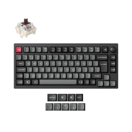 Colección de diseño ISO de teclado mecánico personalizado inalámbrico Lemokey P1 QMK