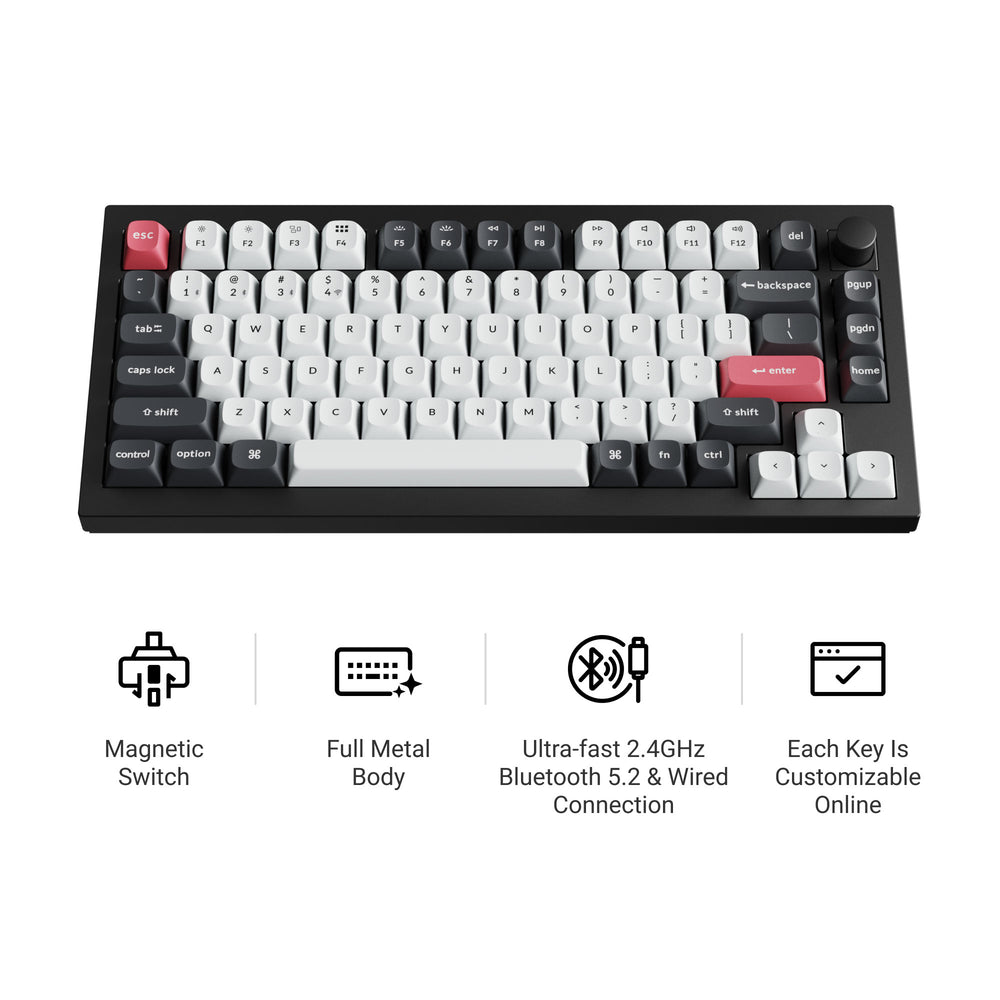 Teclado personalizado inalámbrico Keychron Q1 HE QMK (Distribución US)