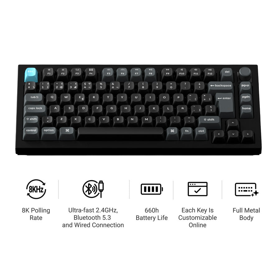 Keychron Q1 Ultra 8K Wireless Custom Mechanical Keyboard ISO Layout Collection