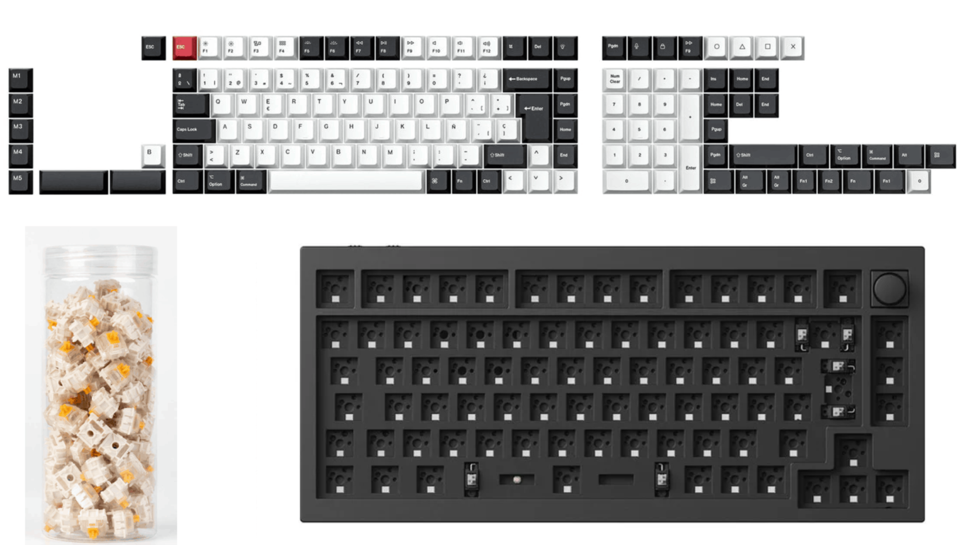 Keychron Q1 HE QMK Wireless Custom Keyboard ISO Layout Collection