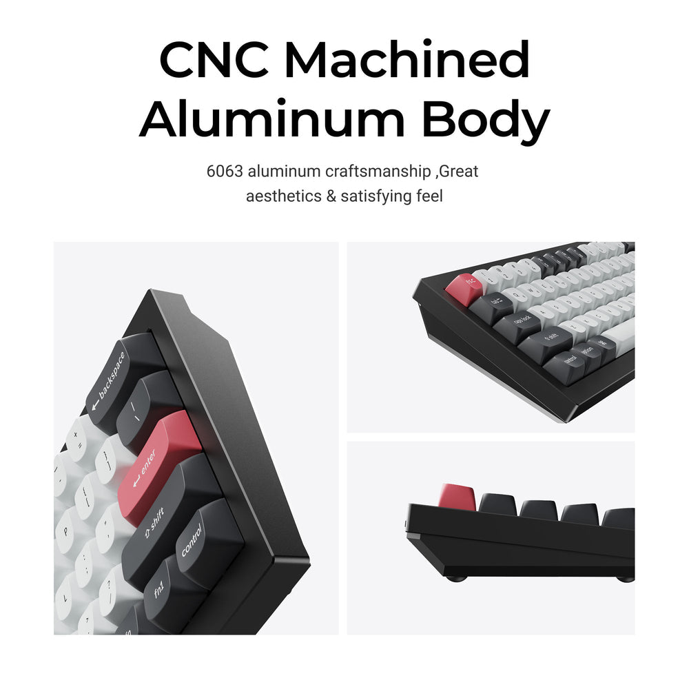 Teclado personalizado inalámbrico Keychron Q4 HE QMK (Distribución US ANSI)
