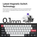 Teclado personalizado inalámbrico Keychron Q4 HE QMK (Distribución US ANSI)