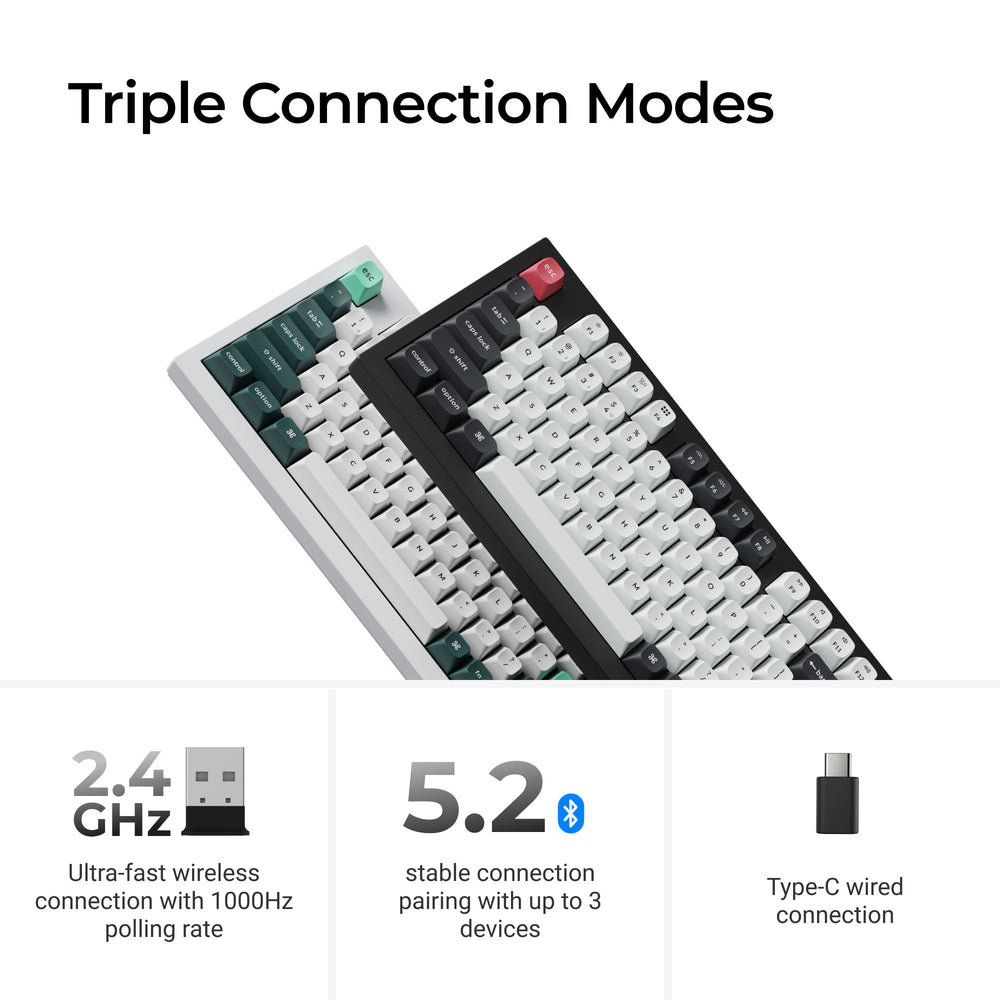 Keychron Q5 HE QMK Wireless Custom Keyboard (US ANSI Layout)