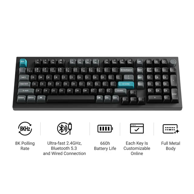 Keychron Q5 Ultra 8K Wireless Custom Mechanical Keyboard (US ANSI Keyb ...