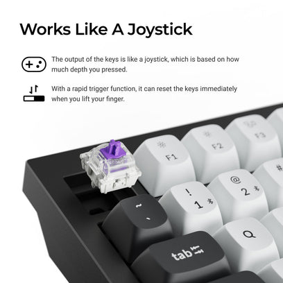 Keychron Q6 HE QMK Wireless Custom Keyboard (US ANSI Layout)