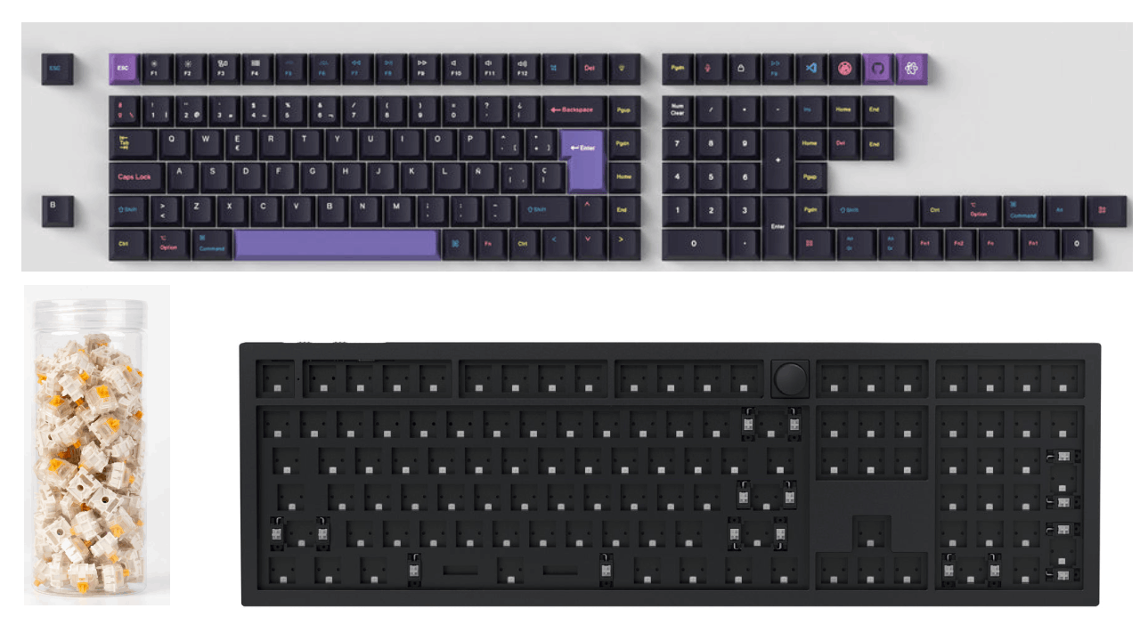 Keychron Q6 HE QMK Teclado Personalizado Inalámbrico Colección de Distribución ISO