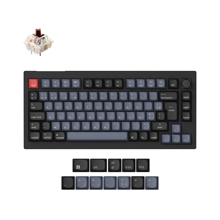 Teclado Mecánico Personalizado Inalámbrico QMK Keychron V1 Max Colección de Distribución ISO