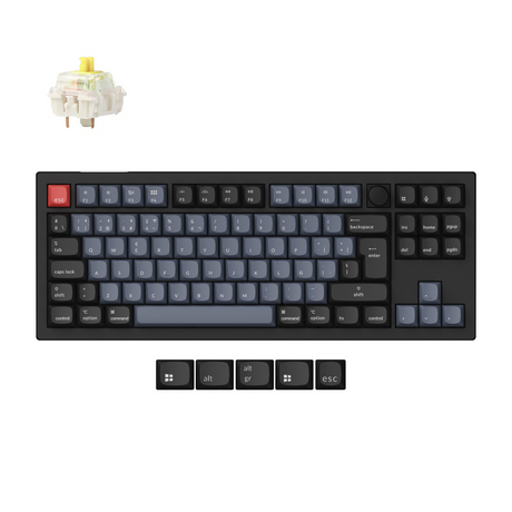 Colección de diseño ISO de teclado mecánico personalizado inalámbrico Keychron V3 Max QMK/VIA