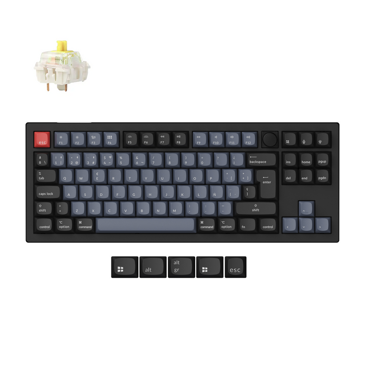 Teclado Mecánico Personalizado Inalámbrico Keychron V3 Max QMK/VIA Colección de Distribución ISO
