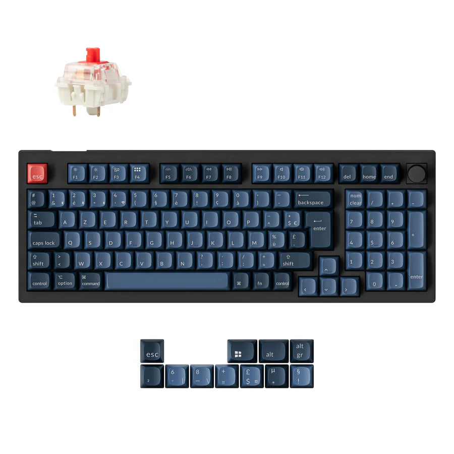 Colección de diseño ISO de teclado mecánico personalizado inalámbrico Keychron V5 Max QMK