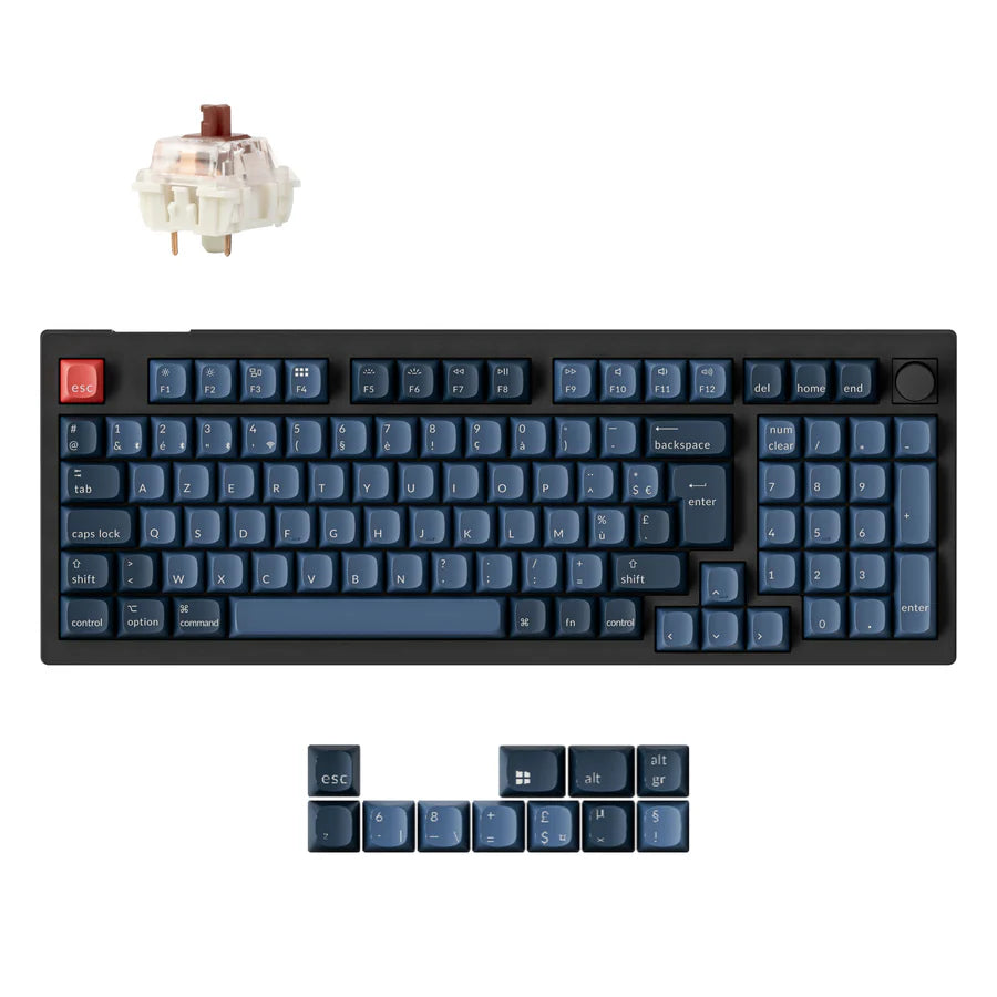 Colección de diseño ISO de teclado mecánico personalizado inalámbrico Keychron V5 Max QMK
