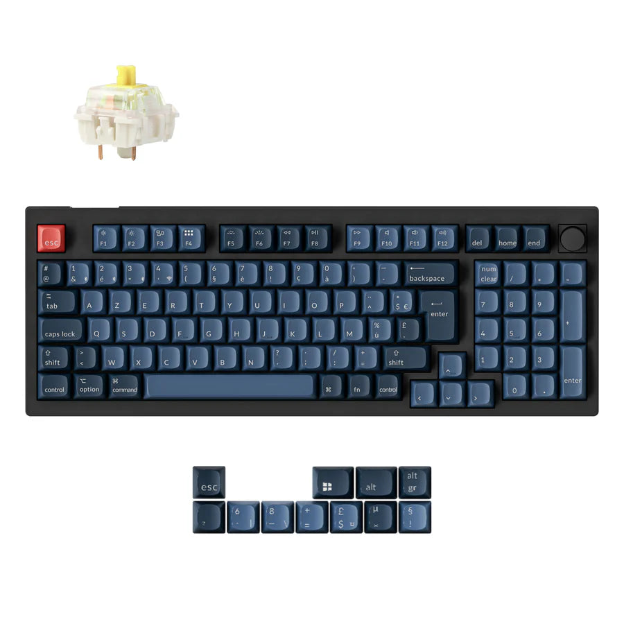 Colección de diseño ISO de teclado mecánico personalizado inalámbrico Keychron V5 Max QMK