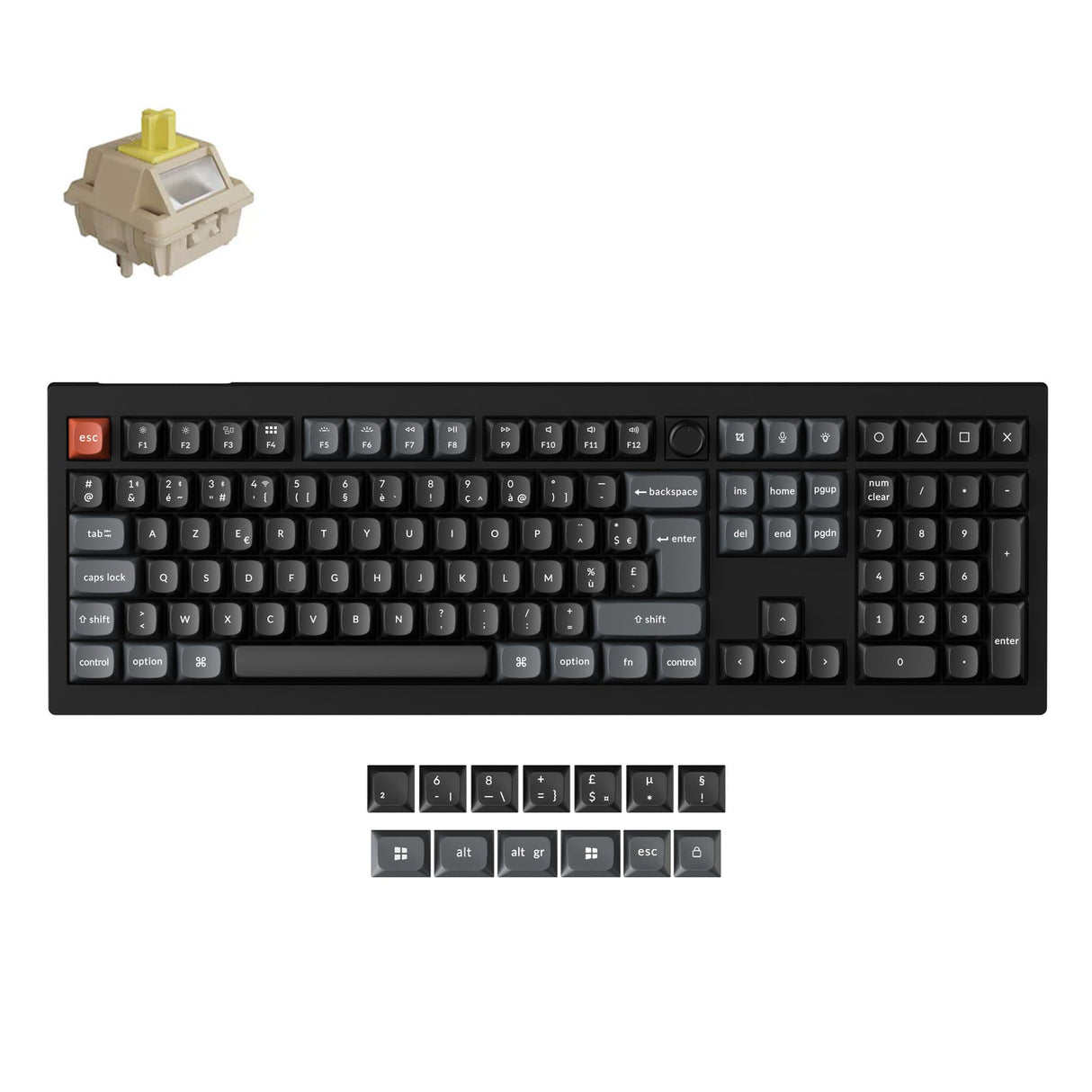 Keychron V6 Ultra 8K Teclado Mecánico Personalizado Inalámbrico Colección Distribución ISO