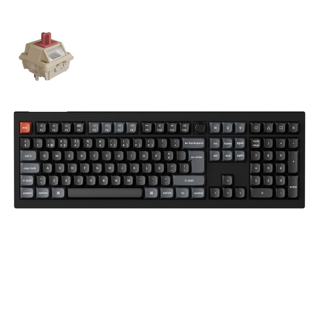 Keychron V6 Ultra 8K Teclado Mecánico Personalizado Inalámbrico Colección Distribución ISO