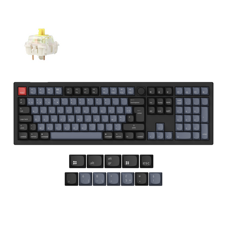 Colección de diseño ISO de teclado mecánico personalizado inalámbrico Keychron V6 Max QMK