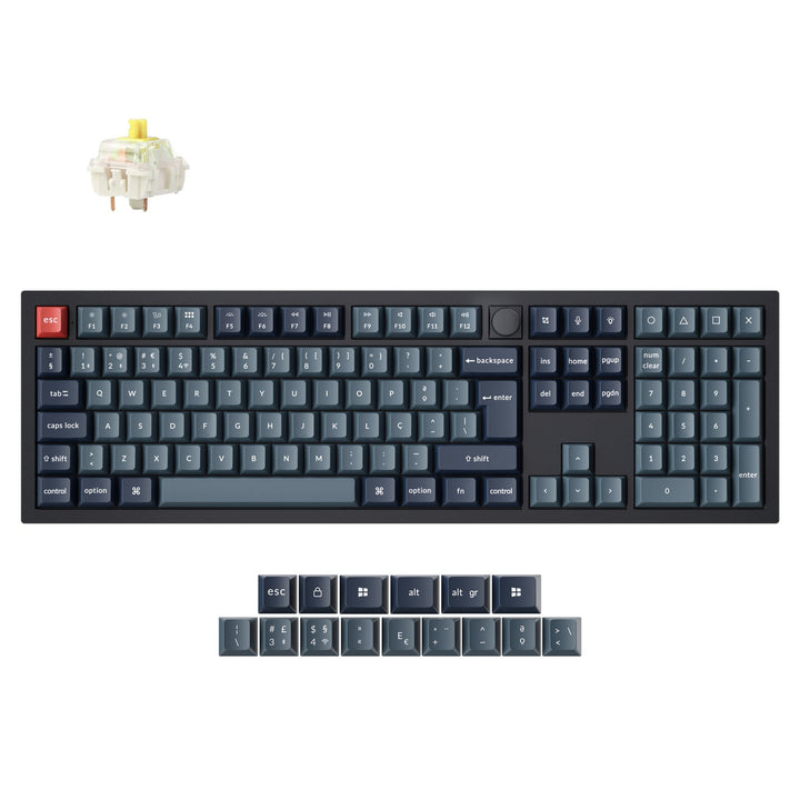 Teclado Mecánico Personalizado Inalámbrico QMK Keychron V6 Max Colección de Distribución ISO