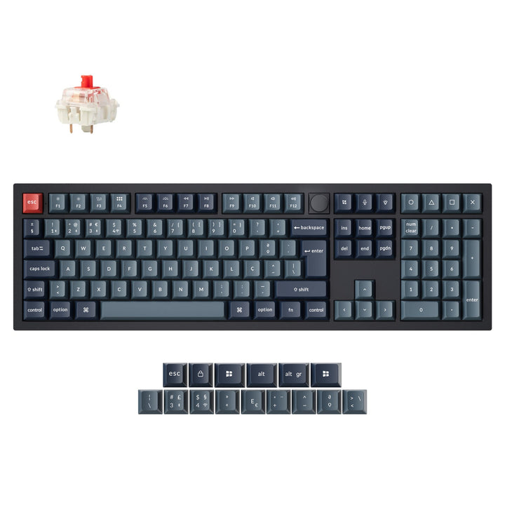 Teclado Mecánico Personalizado Inalámbrico QMK Keychron V6 Max Colección de Distribución ISO