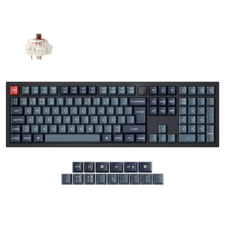 Teclado Mecánico Personalizado Inalámbrico QMK Keychron V6 Max Colección de Distribución ISO