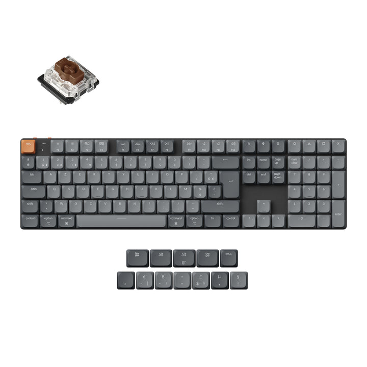 Teclado Mecánico Personalizado Inalámbrico Keychron K5 Max QMK Colección de Distribución ISO