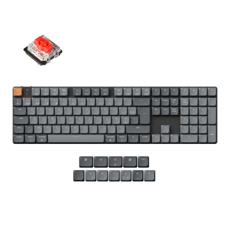 Colección de diseño ISO de teclado mecánico personalizado inalámbrico Keychron K5 Max QMK