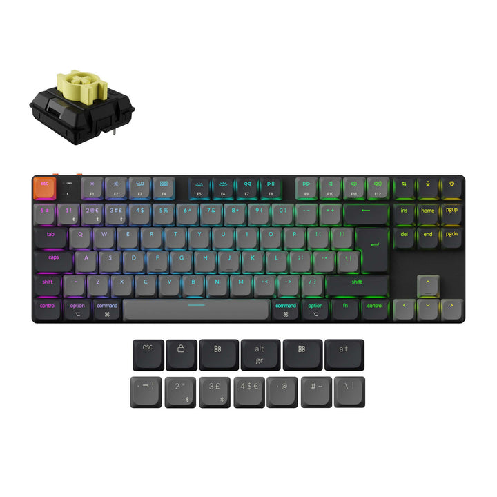 Teclado Mecánico Inalámbrico Keychron K1 QMK (Distribución ISO) - Version 6