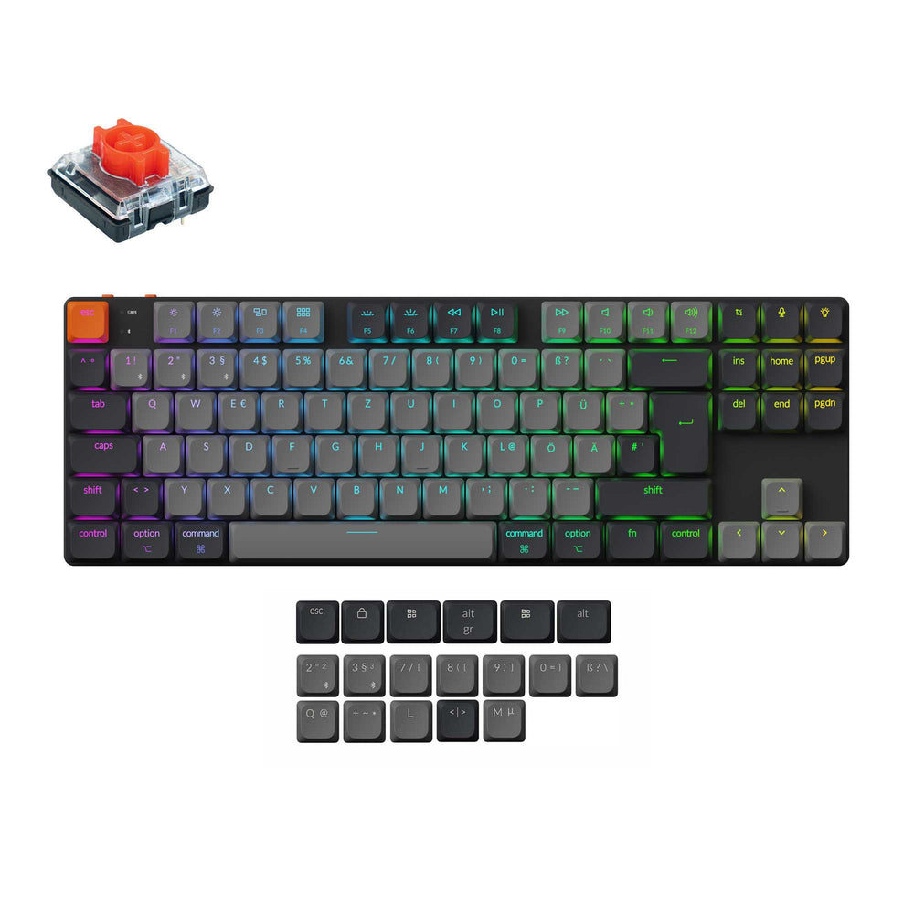 Teclado Mecánico Inalámbrico Keychron K1 QMK (Distribución ISO) - Versión 6