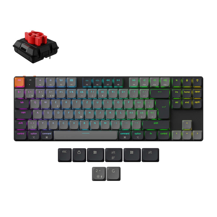 Teclado Mecánico Inalámbrico Keychron K1 QMK (Distribución ISO) - Version 6