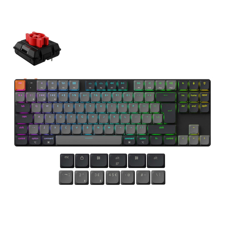 Teclado Mecánico Inalámbrico Keychron K1 QMK (Distribución ISO) - Version 6