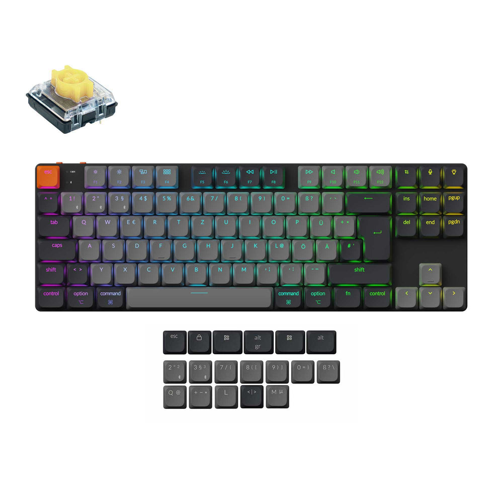 Teclado Mecánico Inalámbrico Keychron K1 QMK (Distribución ISO) - Versión 6