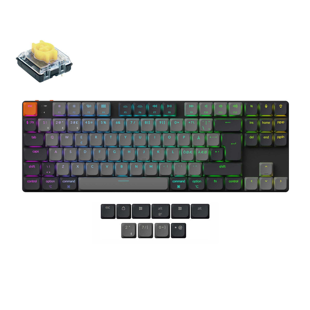 Teclado Mecánico Inalámbrico Keychron K1 QMK (Distribución ISO) - Versión 6