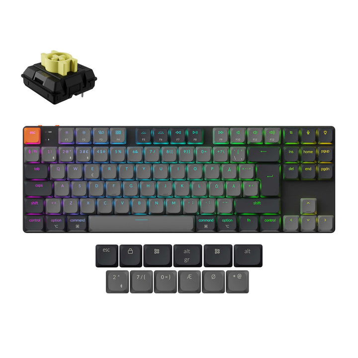 Teclado Mecánico Inalámbrico Keychron K1 QMK (Distribución ISO) - Version 6