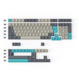 Juego completo de teclas PBT de doble disparo - Dolch Blue