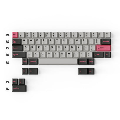 Double-Shot PBT Full Set Keycaps - Dolch Pink